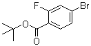 tert-Butyl 4-bromo-2-fluorobenzoate molecular structure (CAS 889858-12-2)