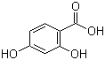 CAS # 89-86-1, 2,4-Dihydroxybenzoic acid, 4-Hydroxysalicylic acid, beta-Resorcylic acid