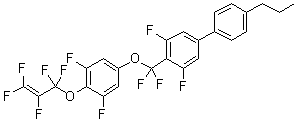 4-[[3,5-Difluoro-4-[(1,1,2,3,3-pentafluoro-2-propenyl)oxy]phenoxy]difluoromethyl]-3,5-difluoro-4'-propyl-1,1'-biphenyl molecular structure (CAS 890403-38-0)