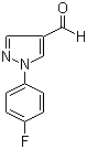 structure of CAS# 890652-03-6, 1-(4-氟苯基)-1H-吡唑-4-甲醛