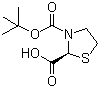 structure of CAS# 891192-95-3, (S)-3-Boc-2-噻唑烷羧酸