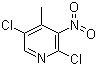 structure of CAS# 89167-20-4, 2,5-Dichloro-3-nitro-4-picoline