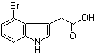 CAS 登录号：89245-41-0, 4-溴-3-吲哚乙酸