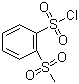 2-Methylsulfonylbenzenesulfonyl chloride molecular structure (CAS 89265-35-0)