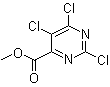 structure of CAS# 89284-85-5, 6-甲氧羰基-2,4,5-三氯嘧啶