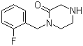 structure of CAS# 893747-85-8, 1-(2-氟苄基)哌嗪-2-酮