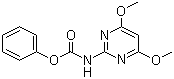structure of CAS# 89392-03-0, 4,6-Dimethoxy-2-(phenoxycarbonyl)aminopyrimidine