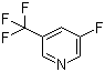 structure of CAS# 89402-28-8, 3-氟-5-(三氟甲基)吡啶