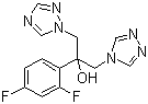 structure of CAS# 89429-59-4, 2-(2,4-二氟苯基)-1-(1H-1,2,4-噻唑-1-基)-3-(4H-1,2,4-三唑-4-基)-2-丙醇