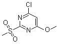 structure of CAS# 89466-55-7, 4-Chloro-2-(methylsulfonyl)-6-methoxypyrimidine