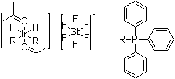CAS 登录号：89509-77-3, 二氢双(2-丙酮基)双(三苯基膦)铱六氟锑酸盐