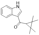structure of CAS# 895152-66-6, (1H-吲哚-3-基)(2,2,3,3-四甲基环丙基)甲酮