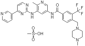 CAS 登录号：895519-91-2, 甲磺酸氟马替尼