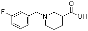 CAS 登录号：896046-85-8, 1-[(3-氟苯基)甲基]-3-哌啶甲酸