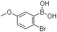 structure of CAS# 89694-44-0, 2-溴-5-甲氧基苯硼酸