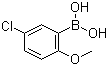 CAS # 89694-48-4, 5-Chloro-2-methoxyphenylboronic acid, 5-Chloro-2-methoxybenzeneboronic acid