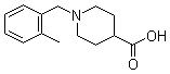 structure of CAS# 897094-25-6, 1-[(2-Methylphenyl)methyl]-4-piperidinecarboxylic acid