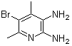 structure of CAS# 89728-15-4, 2,3-Diamino-4,6-dimethyl-5-bromopyridine