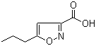 structure of CAS# 89776-75-0, 5-丙基异恶唑-3-羧酸