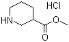 structure of CAS# 89895-55-6, 3-哌啶甲酸甲酯盐酸盐
