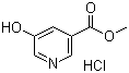 structure of CAS# 89937-78-0, 5-羟基烟酸甲酯盐酸盐