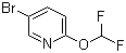 structure of CAS# 899452-26-7, 5-Bromo-2-(difluoromethoxy)pyridine