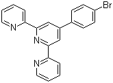 4'-(4-溴苯基)-2,2':6',2''-三联吡啶分子结构 (CAS 89972-76-9)