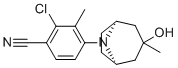 structure of CAS# 899821-23-9, 2-氯-4-[(1R,5S)-3-羟基-3-甲基-8-氮杂双环[3.2.1]辛烷-8-基]-3-甲基苯甲腈