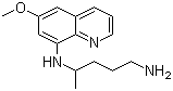 CAS 登录号：90-34-6, 伯氨喹, N-(6-甲氧基喹啉-8-基)戊-1,4-二胺