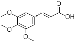 3,4,5-三甲氧基肉桂酸分子结构 (CAS 90-50-6)