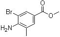 4-Amino-3-bromo-5-methylbenzoic acid methyl ester molecular structure (CAS 900019-52-5)