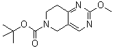 2-Methoxy-7,8-dihydro-5H-pyrido[4,3-d]pyrimidine-6-carboxylic acid tert-butyl ester molecular structure (CAS 900156-22-1)