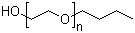 Poly(ethylene glycol) butyl ether molecular structure (CAS 9004-77-7)