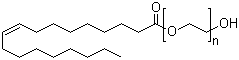 structure of CAS# 9004-96-0, Polyethylene glycol monooleate