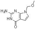 CAS # 90065-73-9, 2-Amino-1,7-dihydro-7-(methoxymethyl)-4H-pyrrolo[2,3-d]pyrimidin-4-one