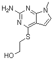 CAS # 90065-74-0, 2-[(2-Amino-7-methyl-7H-pyrrolo[2,3-d]pyrimidin-4-yl)thio]ethanol