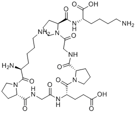 CAS # 9007-34-5, Collagens polypeptide, L-Lysyl-L-prolylglycyl-L-alpha-glutamyl-L-prolylglycyl-L-prolyl-L-lysine