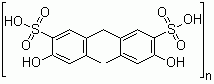 CAS # 9011-02-3, Dihydroxydimethyldiphenylmethanedisulphonic acid polymer, Methylenebis(hydroxytoluenesulphonic acid) polymer, Policresulen