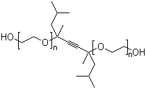 structure of CAS# 9014-85-1, 2,4,7,9-四甲基-5-癸炔-4,7-二醇聚氧乙烯醚