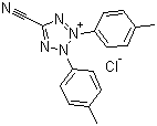 structure of CAS# 90217-02-0, 5-氰基-2,3-二(4-甲基苯基)四唑鎓氯化物