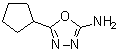 structure of CAS# 90221-15-1, 5-环戊基-1,3,4-恶二唑-2-胺