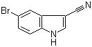 structure of CAS# 90271-86-6, 5-溴-3-氰基吲哚