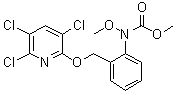 CAS # 902760-40-1, Chlorodincarb, N-Methoxy-N-[2-[[(3,5,6-trichloro-2-pyridinyl)oxy]methyl]phenyl]carbamic acid methyl ester, Ludingjunzhi, SYP 7017, Triclopyricarb