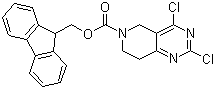 structure of CAS# 903130-16-5, N-Fmoc-2,4-二氯-5,6,8-三氢吡啶并[3,4-d]嘧啶