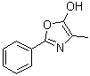 structure of CAS# 90361-55-0, 4-甲基-2-苯基-5-恶唑醇