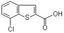 structure of CAS# 90407-16-2, 7-Chlorobenzo[b]thiophene-2-carboxylic acid