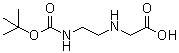 structure of CAS# 90495-99-1, ([2-[(叔丁氧羰基)氨基]乙基]氨基)乙酸