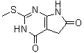 CAS 登录号：90662-11-6, 5,7-二氢-2-(甲硫基)-1H-吡咯并[2,3-d]嘧啶-4,6-二酮