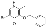 structure of CAS# 906657-86-1, 3-(苄氧基)-5-溴-2-甲基-4-吡啶醇