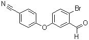structure of CAS# 906673-54-9, 4-(4-溴-3-甲酰基苯氧基)苯甲腈